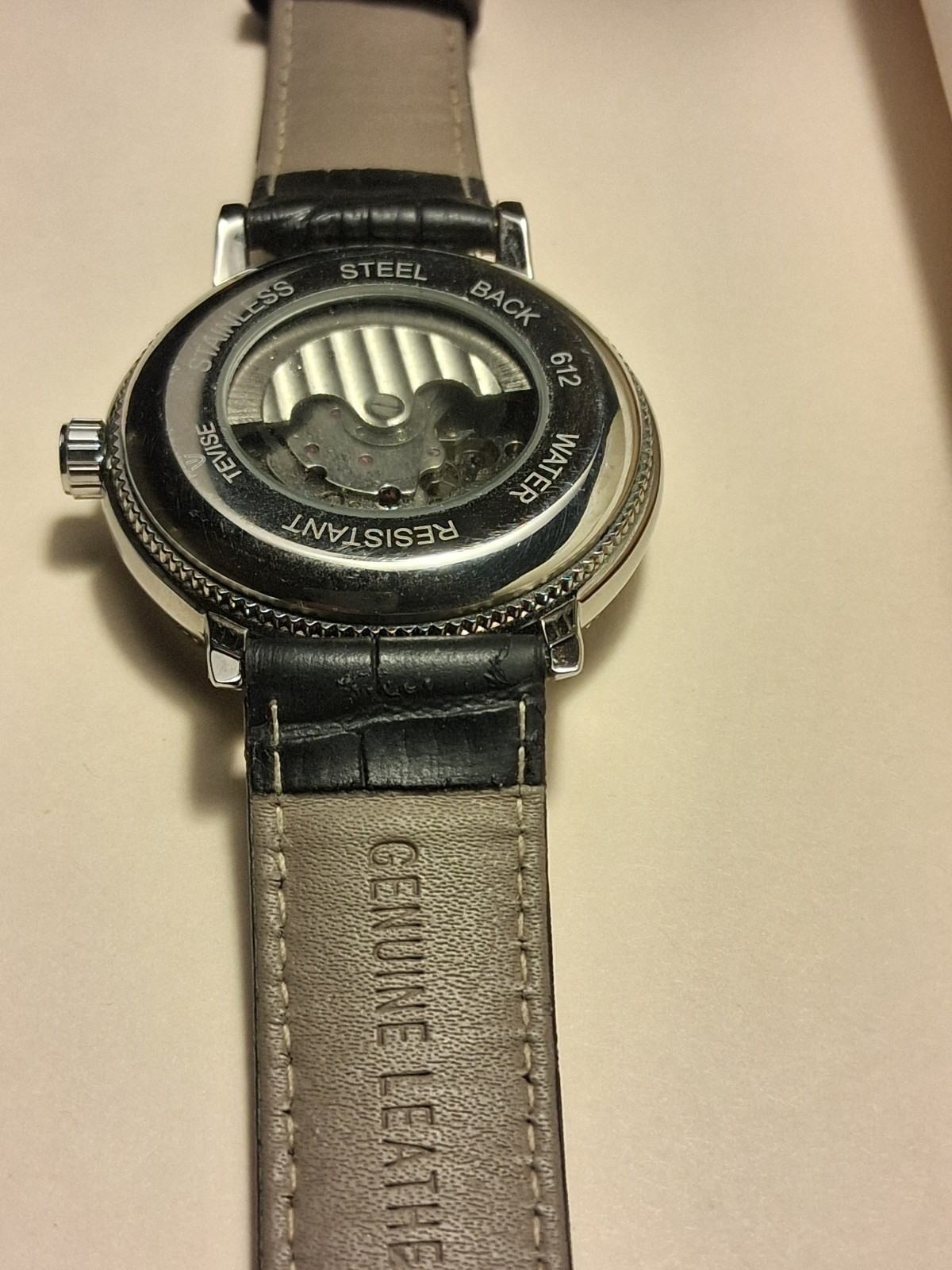 AUTOMATIC Mechanical tevise Watch Moonphase Trans… - image 5