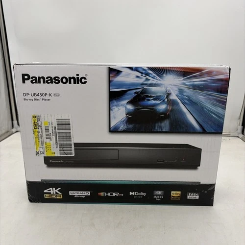 Panasonic DP-UB450P-K 4K Blu Ray Player, HDR10+, Dolby Vision, Dolby Atmos