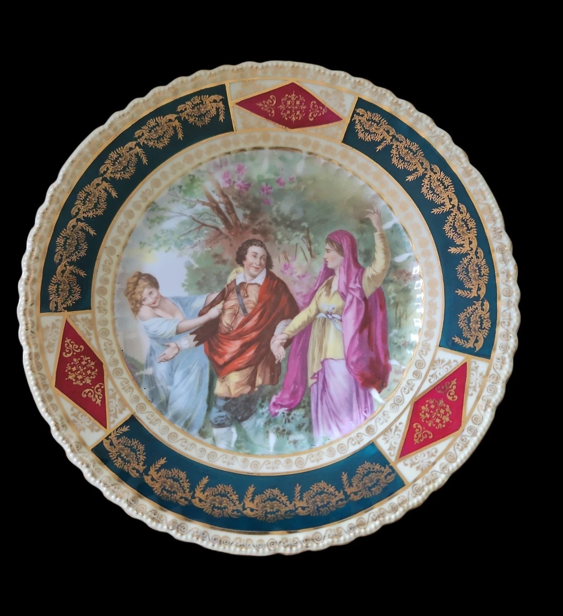 Royal Vienna Plate In Antique Ceramic & Porcelain Plates