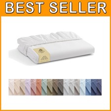 Crisp 100 Cotton Percale King Fitted Sheet - White