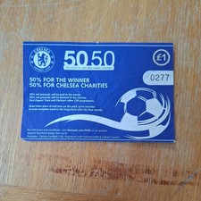 Chelsea 50 50 matchday lottery Ticket