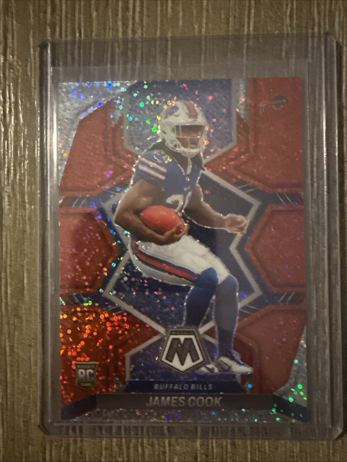 2022 Panini Mosaic - Rookies James Cook #309 Red Mosaic Prizm (RC)