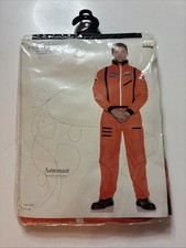 Underwraps Costumes Astronaut Jumpsuit One Size Orange Polyester Adult