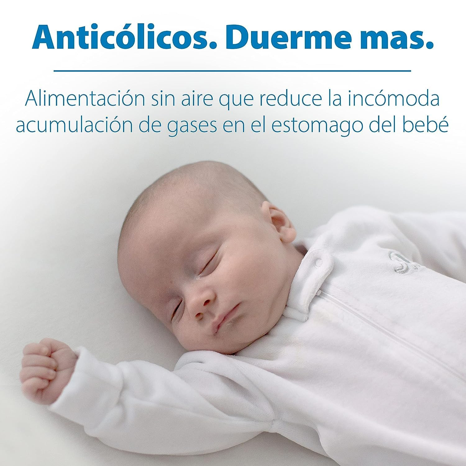 Anti-Colic Wide-Neck Baby Bottles 5oz (150ml), Level 1 Nipple, BPA-Free, 2-Pack