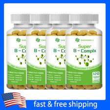 Vitamin B Complex B1,B2,B3,B5,B6,B12, Biotin Immune Support Pills 120 Capsules