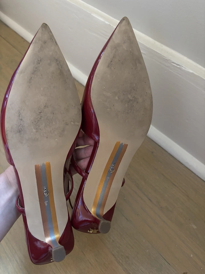 Sam Edelman Toni Slingback rojo 8 usado una vez Foto 3 de 3