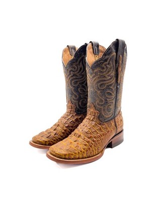 Men\'s Brown AMAZONAS Exotic CAIMAN & Leather Western Boots - Sz 9 EE Cody James Men main image 4