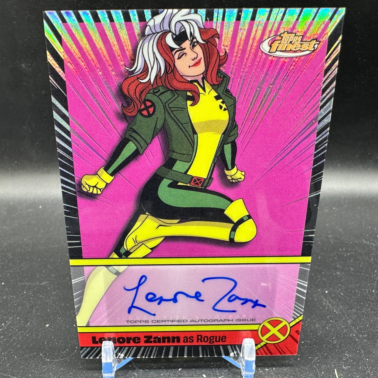 Lenore Zann Auto as Rogue Voice Actor 2025 Topps Finest X-Men '97 #VA-LZ Marvel