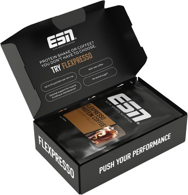 ESN Flexpresso Protein Coffee, Taster Box, 5 X 30G, Proteinpulver Mit Kaffee, Pr