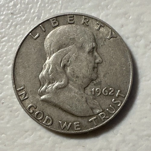 Photo of a 1962-D Franklin Half Dollar from an eBay listing that sold on Jul 18, 2026