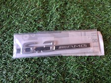 ORIGINAL MERCEDES 6.3 AMG KOTFL&Uuml;GEL BADGE C63 E63 S63 ML63 R63 CHROM EMBLEM