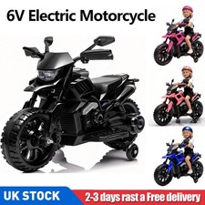 6V Kids Electric Ride On Motorcycle Electric Motorbike w/Lights Music for 3-5