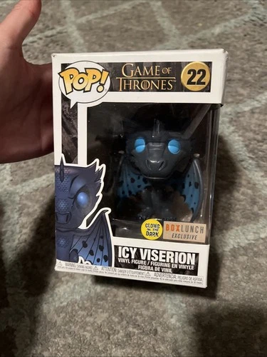 Funko Pop GAME OF THRONES ICY VISERION # 22 GITD GLOWS IN THE DARK BOX LUNCH