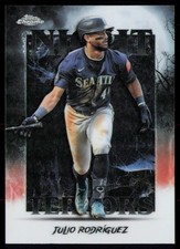 Julio Rodríguez 2025 Topps Chrome Update #NT-15 Night Terrors
