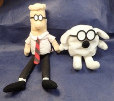 Dilbert and Dogbert Plush Dolls