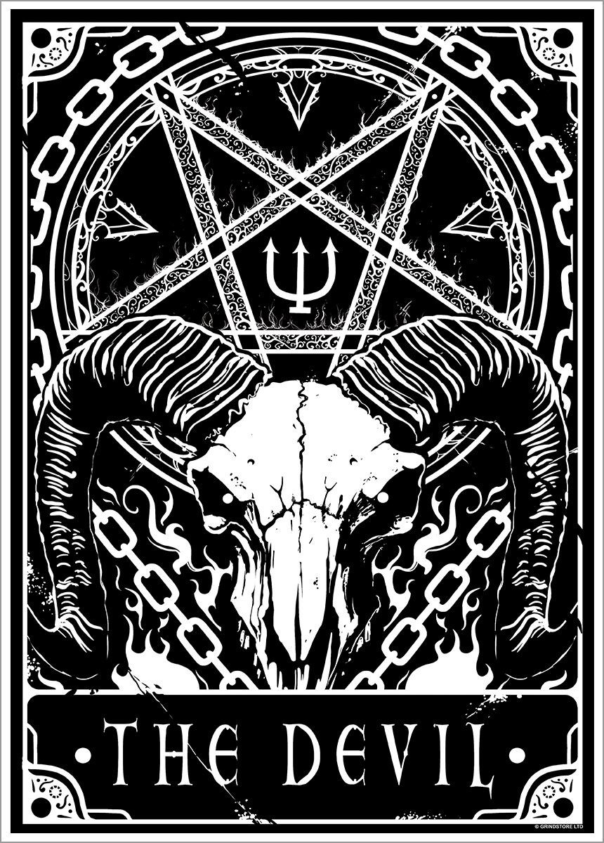Laminated Deadly Tarot - The Devil Mini Poster