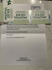 La Famiglia Rana Fresh Pasta &pound;27 Gift Vouchers For Use In ASDA, Sainsburys Etc