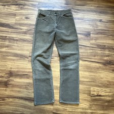 1970s Levi  s 519 Brown Corduroy White Tab Pants Made In USA Size 30 X 32