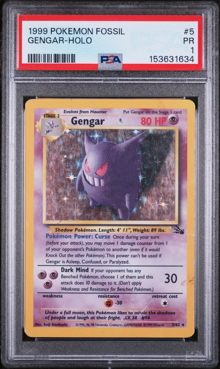 Gengar Pokmon TCG Professional Sports Authenticator (PSA) Individual  Trading Card Games for sale | eBay