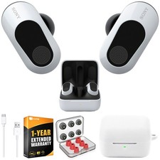 Sony INZONE Buds Truly Wireless Gaming Earbuds, White Accessories Warranty Kit