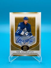 2020-21 SP Signature Legends Nik Antropov Gold Spectrum Auto #192 Maple Leafs