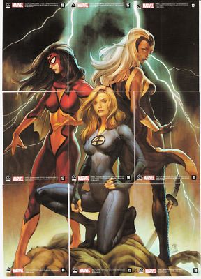 2011 DANGEROUS DIVAS WOMEN OF MARVEL COMPLETE 72 CARD BASE SET , X MEN