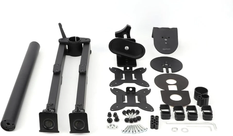 Adjustable Dual Computer Monitor Arm Mount, Holds Monitors up to 32 Inches - Image 3 of 4