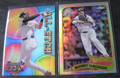 FERNANDO TATIS JR./MANNY MACHADO 2-CARD LOT 2024 Topps Chrome SAN DIEGO PADRES