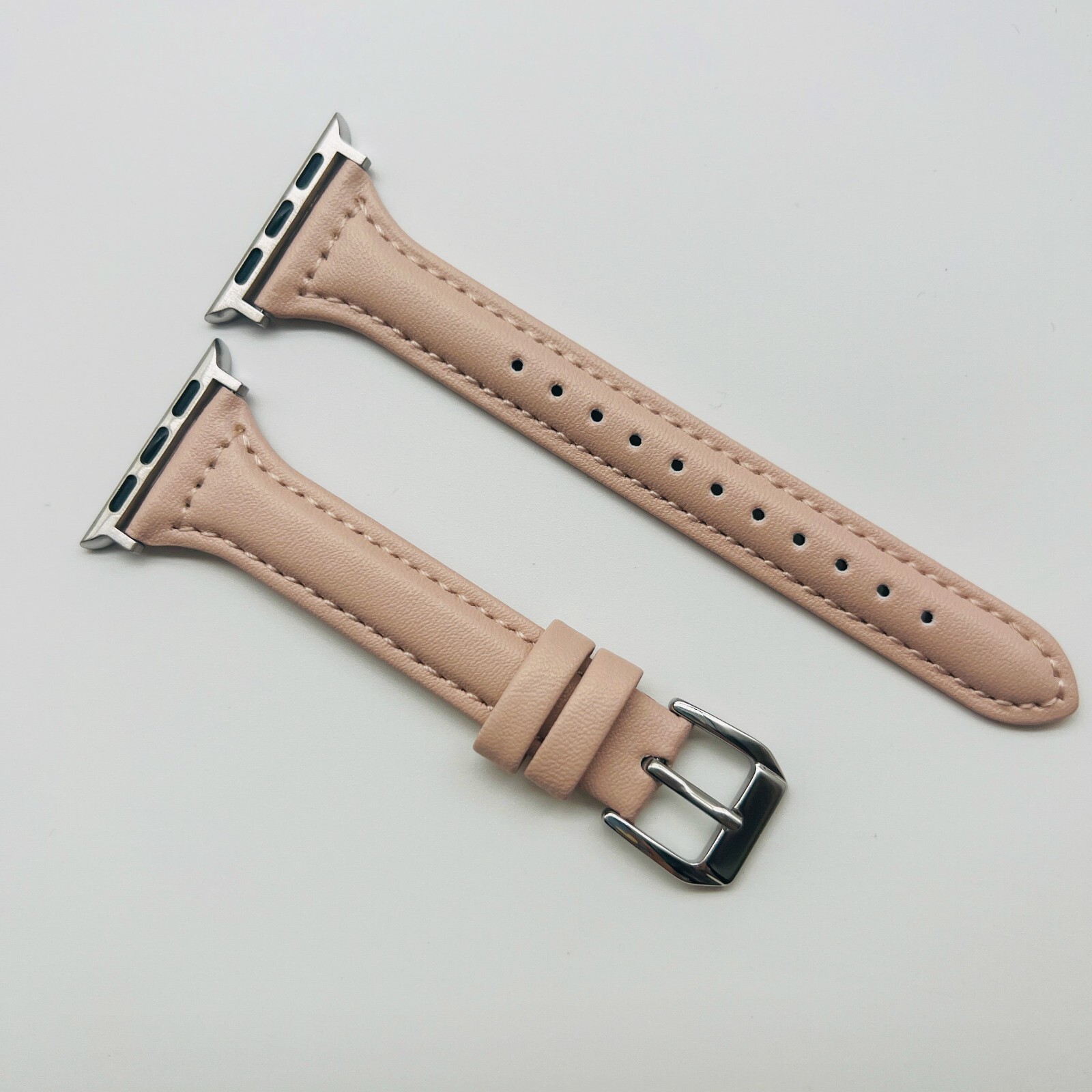 Leather Apple Watch Thin Band Strap Series 8 7 SE 6 5 4 3 2 1 38mm45mm