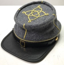 CIVIL WAR CONFEDERATE CSA LIEUTENANT INFANTRY OFFICER KEPI FORAGE CAP-XLARGE