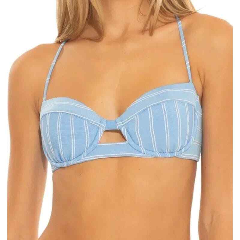 Isabella Rose Sugar On Top Underwire Bra Swimsuit Top Size Small