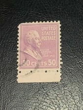 Scott# 831 US Stamp 1938 50c William Howard Taft Used Prexie Vintage - #2425