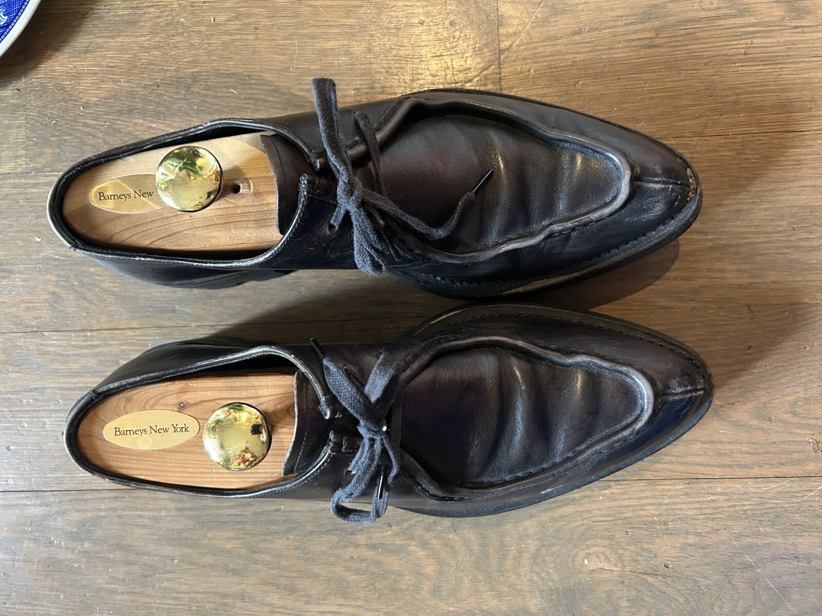 SAOLA Prada Runway AW13 Uomo Marrone Suola Squalo Derby