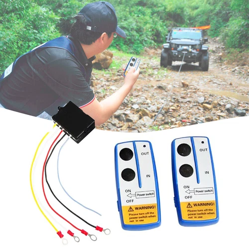 Wireless Winch Remote Control Kit 12V Receiver 150ft Twin Switch Handset Easy US - Picture 4 of 12
