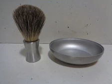 Clean Unused Badger Shaving Brush & Dish FREE Quick SHIP