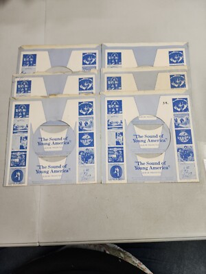 45 RPM 7'' RECORD SLEEVES CO. SLEEVE 6 PACK SEE PHOTOS - Young America (SLV101)