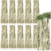 10X Lametta - Goldfarbene Lametta Girlande FüR Weihnachten