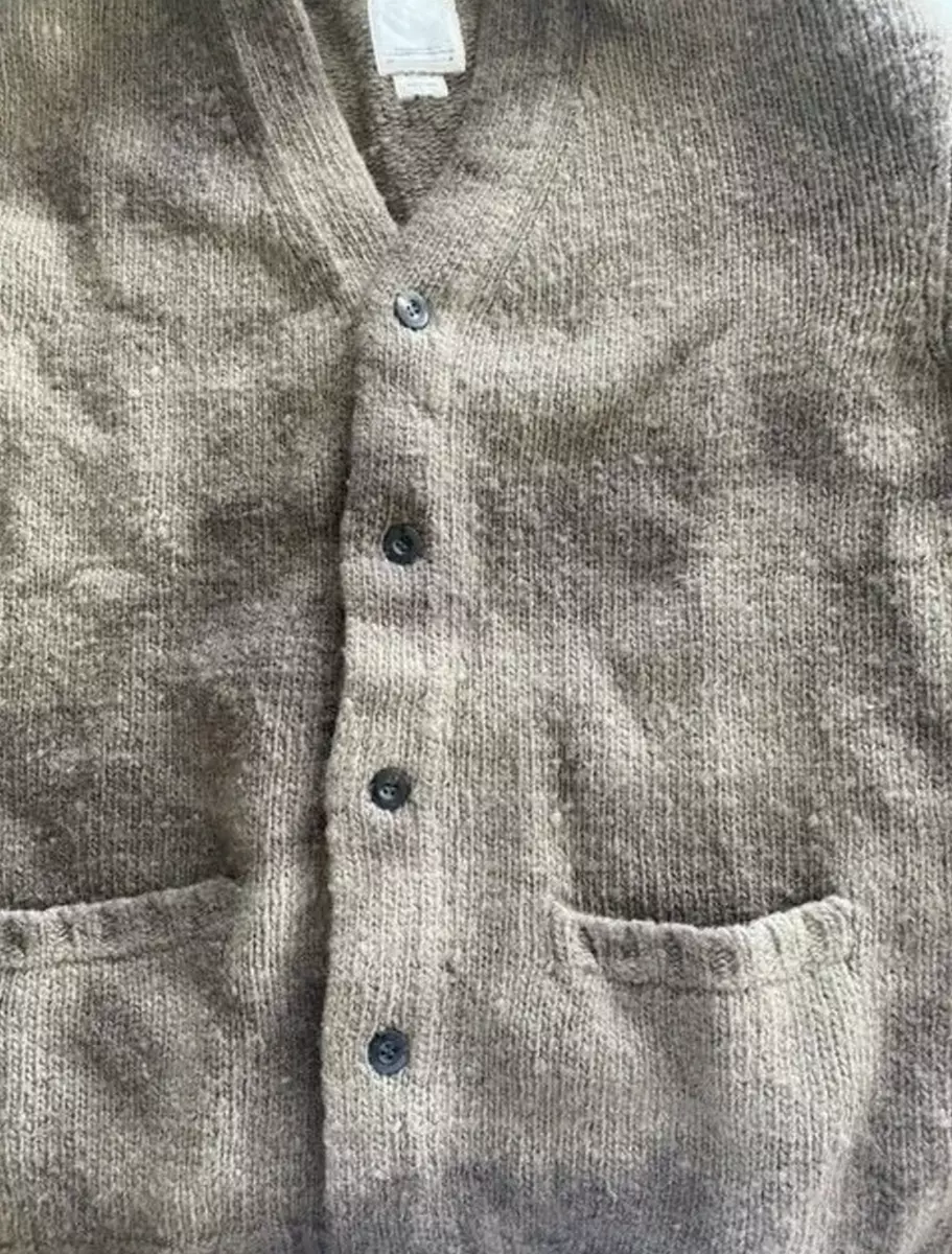 Visvim Selmer Long Cardigan (Dye) - Charcoal Brown size (5) XXL | eBay