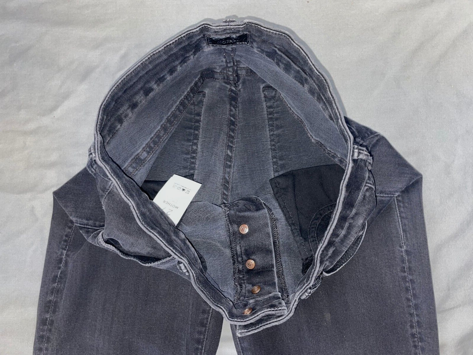 Mother The Pixie Raw Cuff Open Button Fly Stretch… - image 3