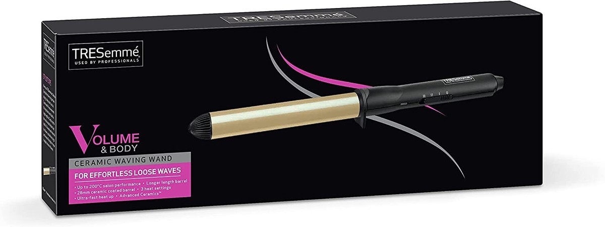 Tresemme Long 28mm Barrell Hair Styling Curling Tong Waving Wand