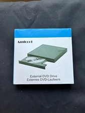Amicool A11  Slim External DVD Drive USB 3.0 Type A & C Data Port New Free Ship