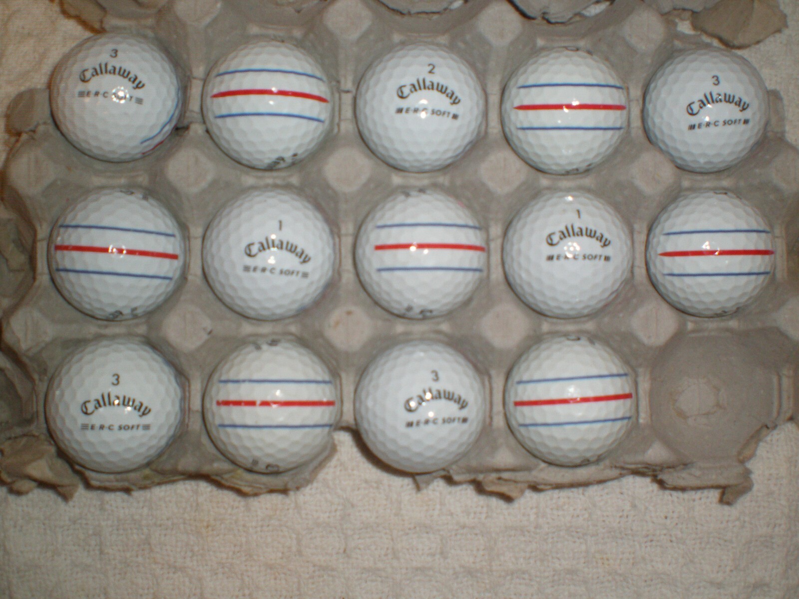 callaway erc soft triple track&nbsp; 14 mint Golf balls