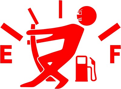 No Gas Empty Fuel High Consumption Funny Car Decal Sticker JDM Vinyl Gas Tank