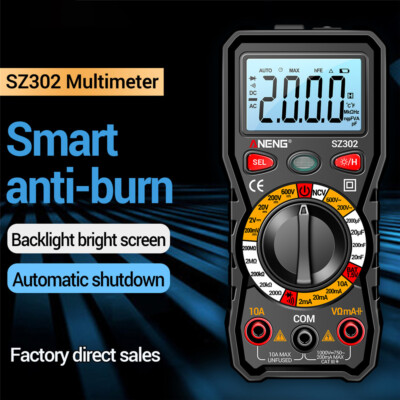 SZ301/SZ302 Digital Multimeter Professional Multimetro Auto Voltmeter AC DC