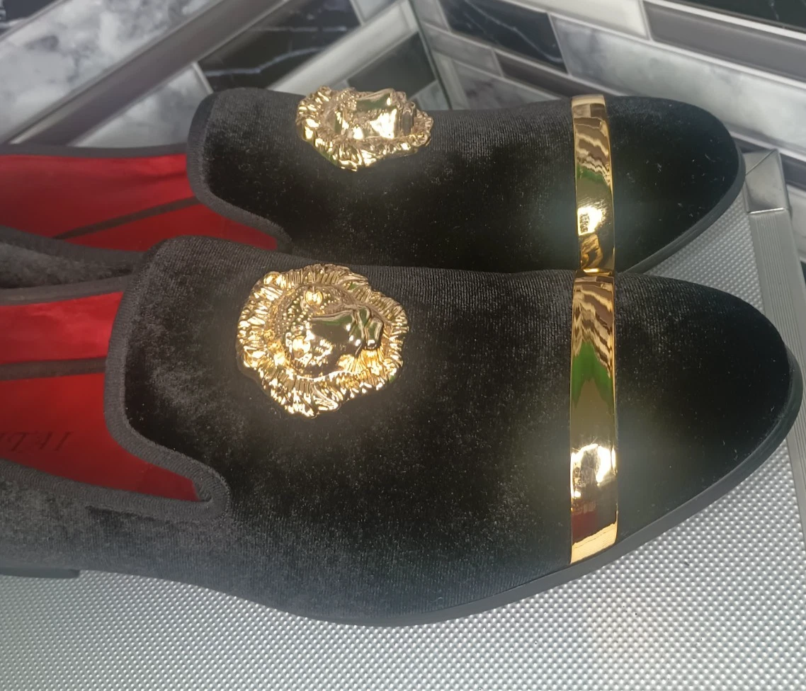 Mocassini uomo Versace Like nero rosso taglia 12 5 JITAI