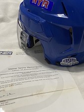 Ryan Mcdonagh NY Rangers Rookie Season Worn Helmet STEINER COA Tampa Bay Lightni