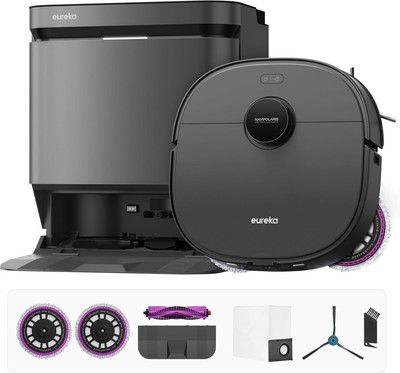 Eureka J15 Pro Ultra Robot Vacuum and Mop with Self Emptying Base, Black 
