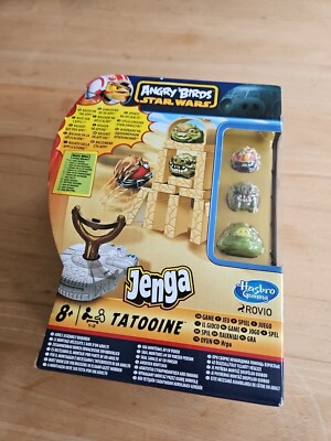 Hasbro - Angry Birds - Star Wars - Jenga - Tatooine Set - mit 3 Figuren