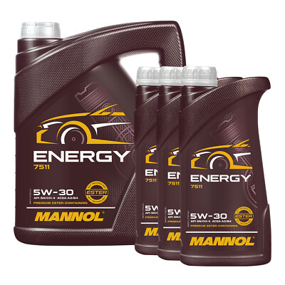 MANNOL Energy 5W-30 Motoröl, ACEA A3/B4, API SN/CH-4, BMW LL-98, 8 Liter
