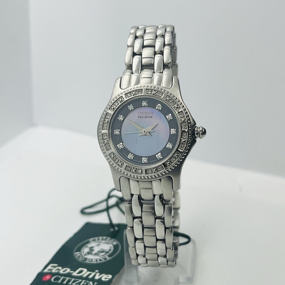 Eco-Drive Stainless Steel Analog Wrist Watch 26mm Citizen Chandler Eco Drive 26MM Ladies Watch, EW1670-59D main image 3